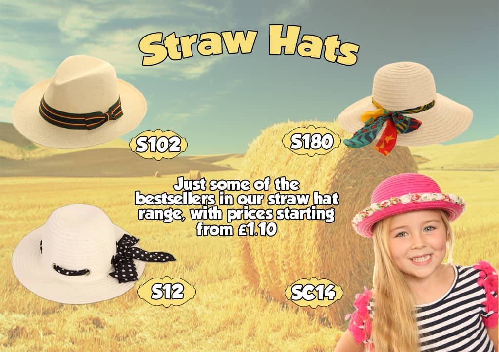 straw hats statues